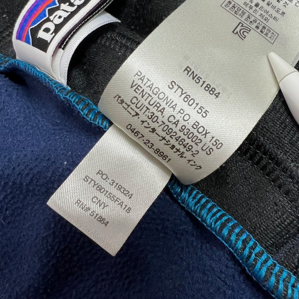 Patagonia Toddler Micro D Snap-T Full Zip Fleece Jacket 4T Blue 60155 - Picture 7 of 13